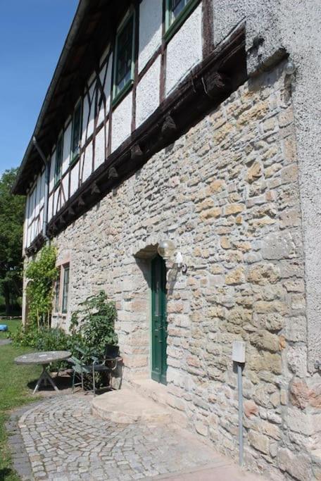 Ruhige Ferienwohnung Im Gutshaus Niederorschel Kültér fotó